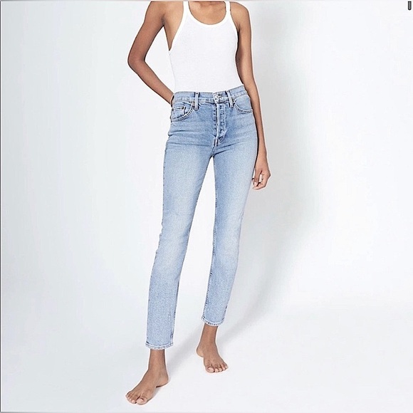 Re/Done Denim - RE/DONE Ankle Cropped High Rise size 27